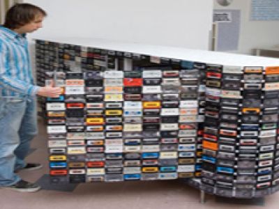 Cassete Tape Closet- retro szafa